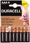 AAA / LR03 Duracell batteri (8stk)